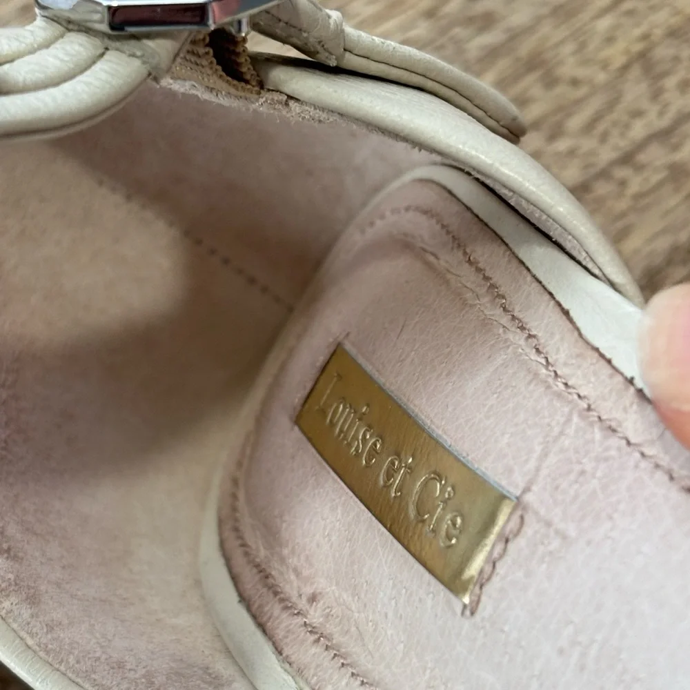 Louise et Cie Cream Women's Heels Leather 8.5 39